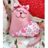 Pink cat heart